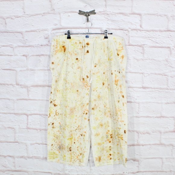 Pants - *Womens Multicolor 100% Cotton Capri Pants Size L